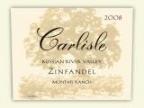 Carlisle - Zinfandel Russian River Valley Montafi Ranch 2017