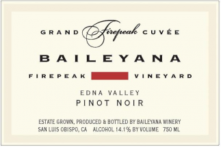 Baileyana - Pinot Noir Edna Valley Grand Firepeak Cuvee NV